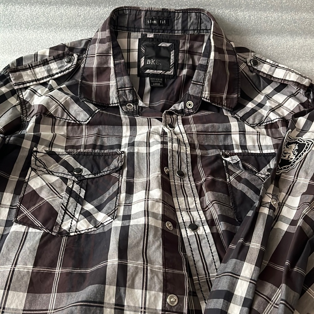 Bke Snap Button Up. Great Condition - image 1